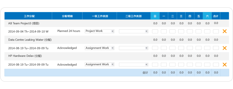 员工项目工时生成软件